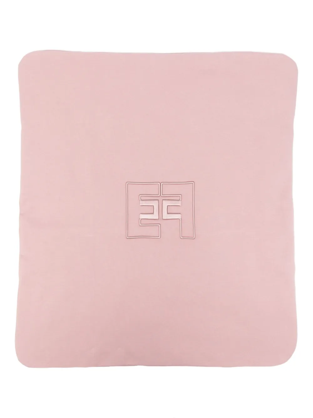 Elisabetta Franchi La Mia Bambina Deken met geborduurd logo Roze