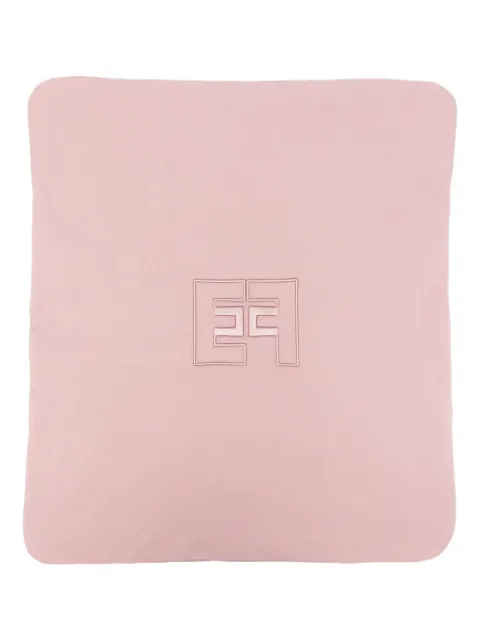 Elisabetta Franchi La Mia Bambina embroidered-logo blanket 