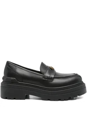 Michael Michael Kors レザーペニーローファー | ブラック | FARFETCH JP