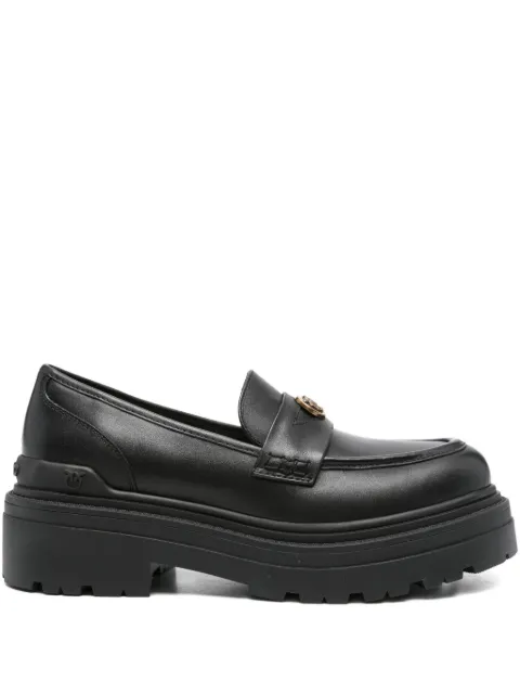 PINKO logo-plaque platform loafers