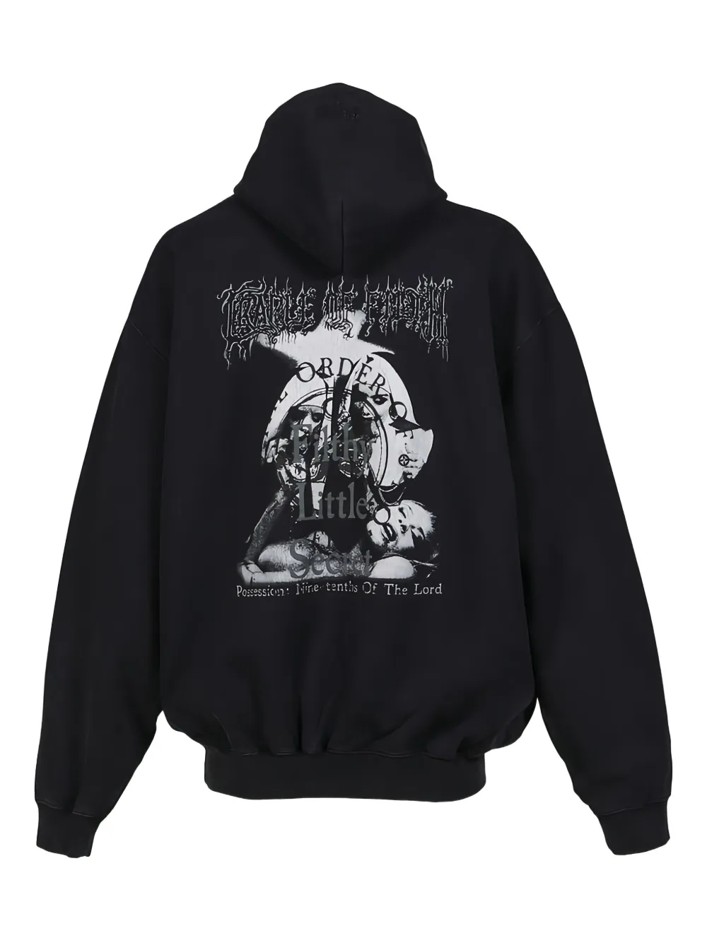 VETEMENTS graphic-print Hoodie | Black | FARFETCH