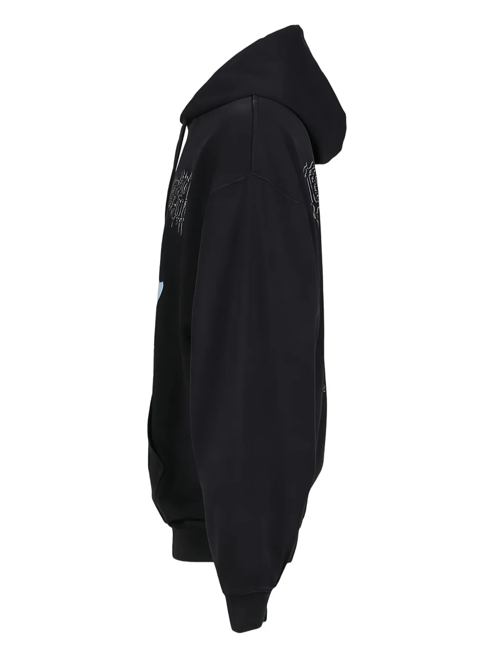 VETEMENTS Hoodie met print Zwart