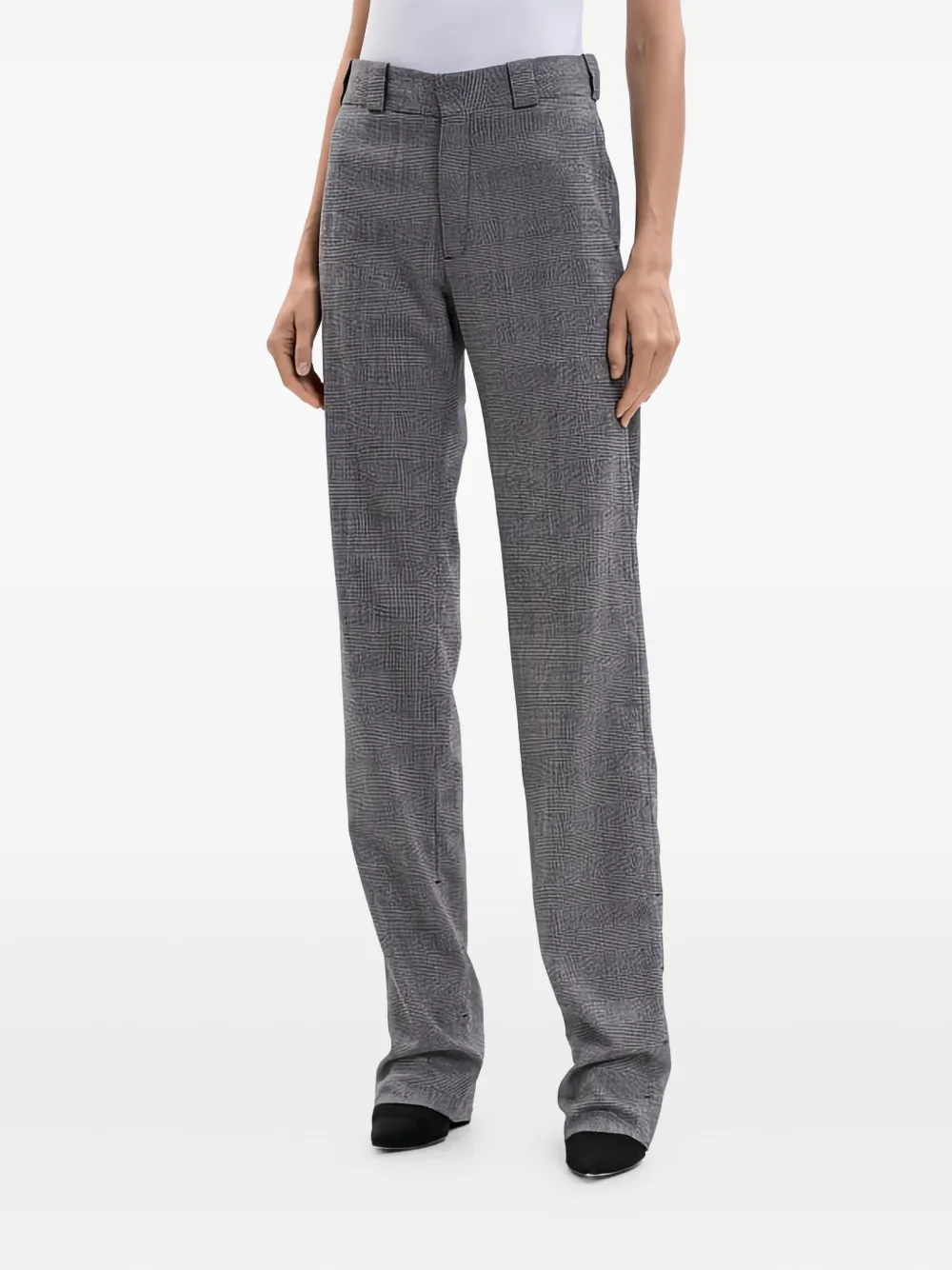 VETEMENTS Geruite broek Grijs