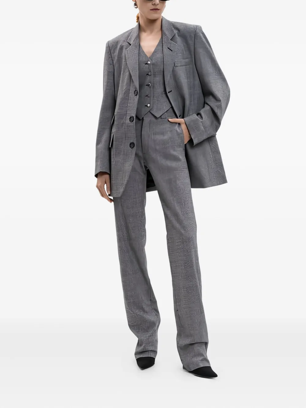 VETEMENTS checked trousers - Grijs