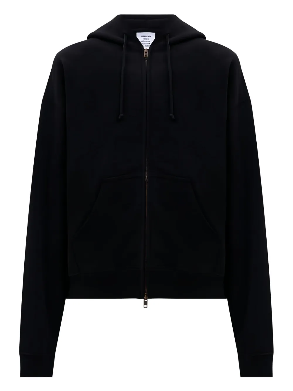 VETEMENTS zip-up hoodie | Black | Image 1