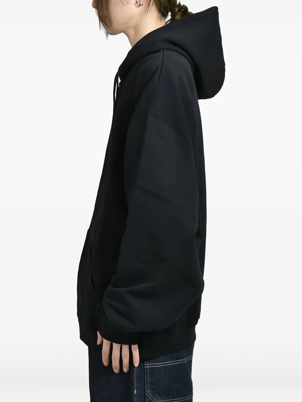 VETEMENTS Hoodie met rits Zwart