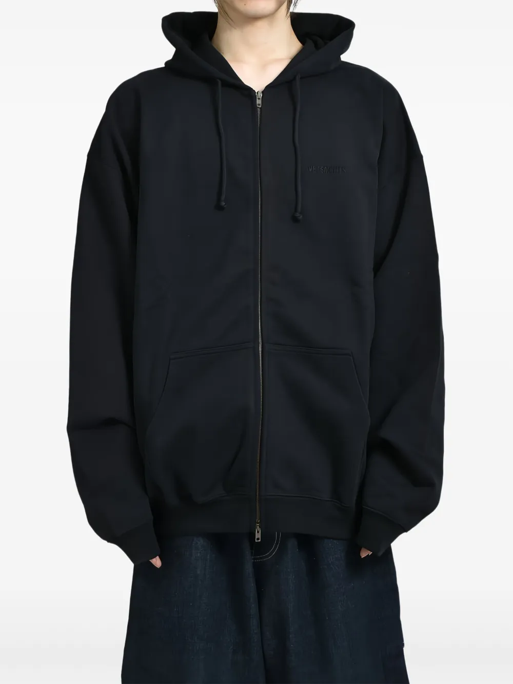 VETEMENTS zip-up hoodie - Zwart