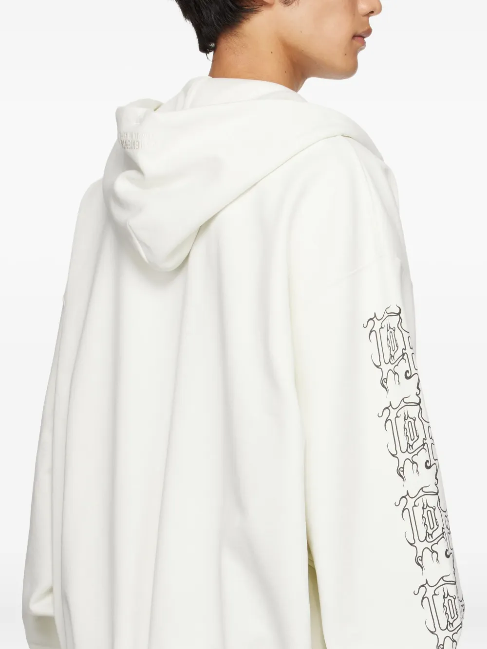 VETEMENTS Hoodie met grafische print Wit