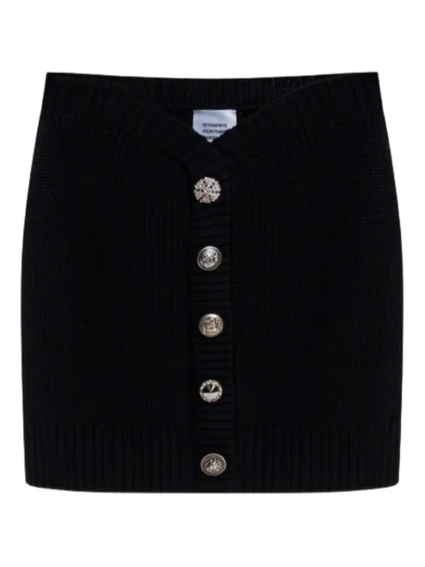 VETEMENTS button mini skirt