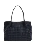 Serapian woven nappa-leather tote bag - Black