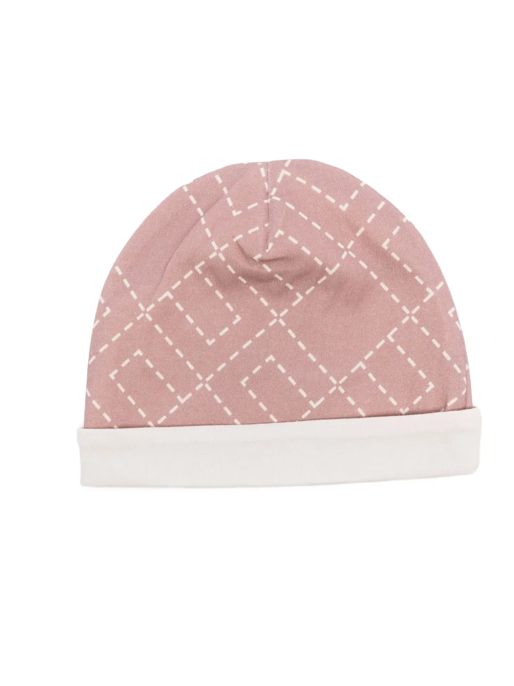 Elisabetta Franchi La Mia Bambina Logo-patterned Cotton Hat In Pink