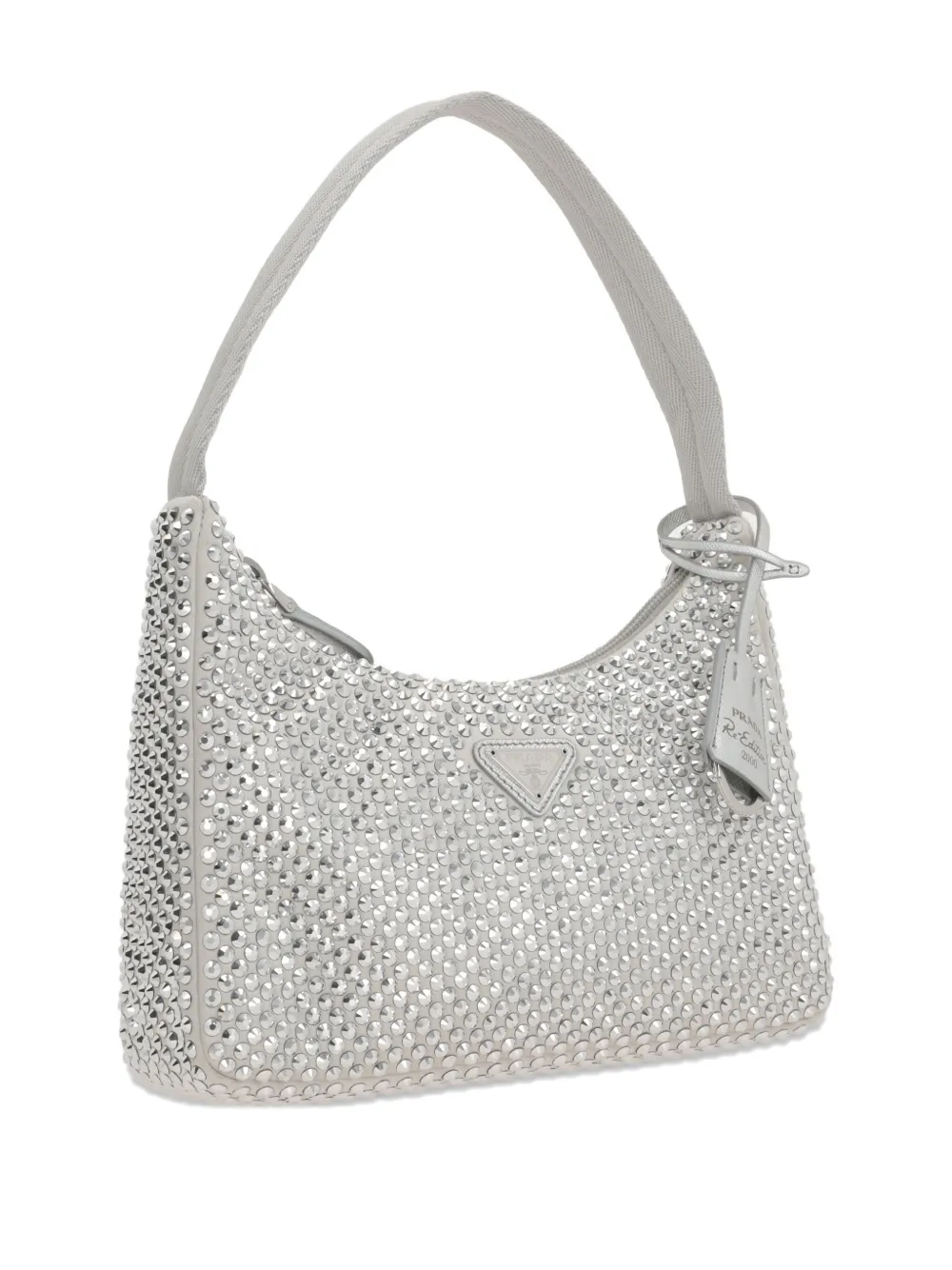 Prada crystal-embellished tote bag Zilver