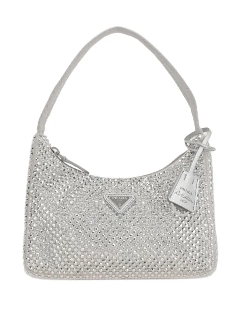 Prada crystal-embellished tote bag
