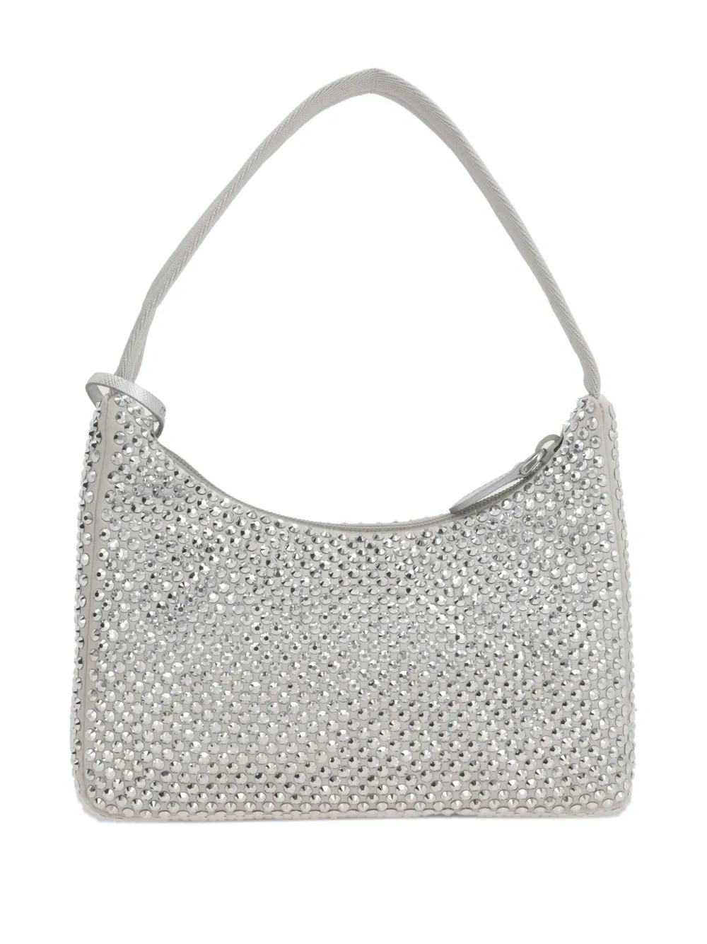 Prada crystal-embellished tote bag Zilver