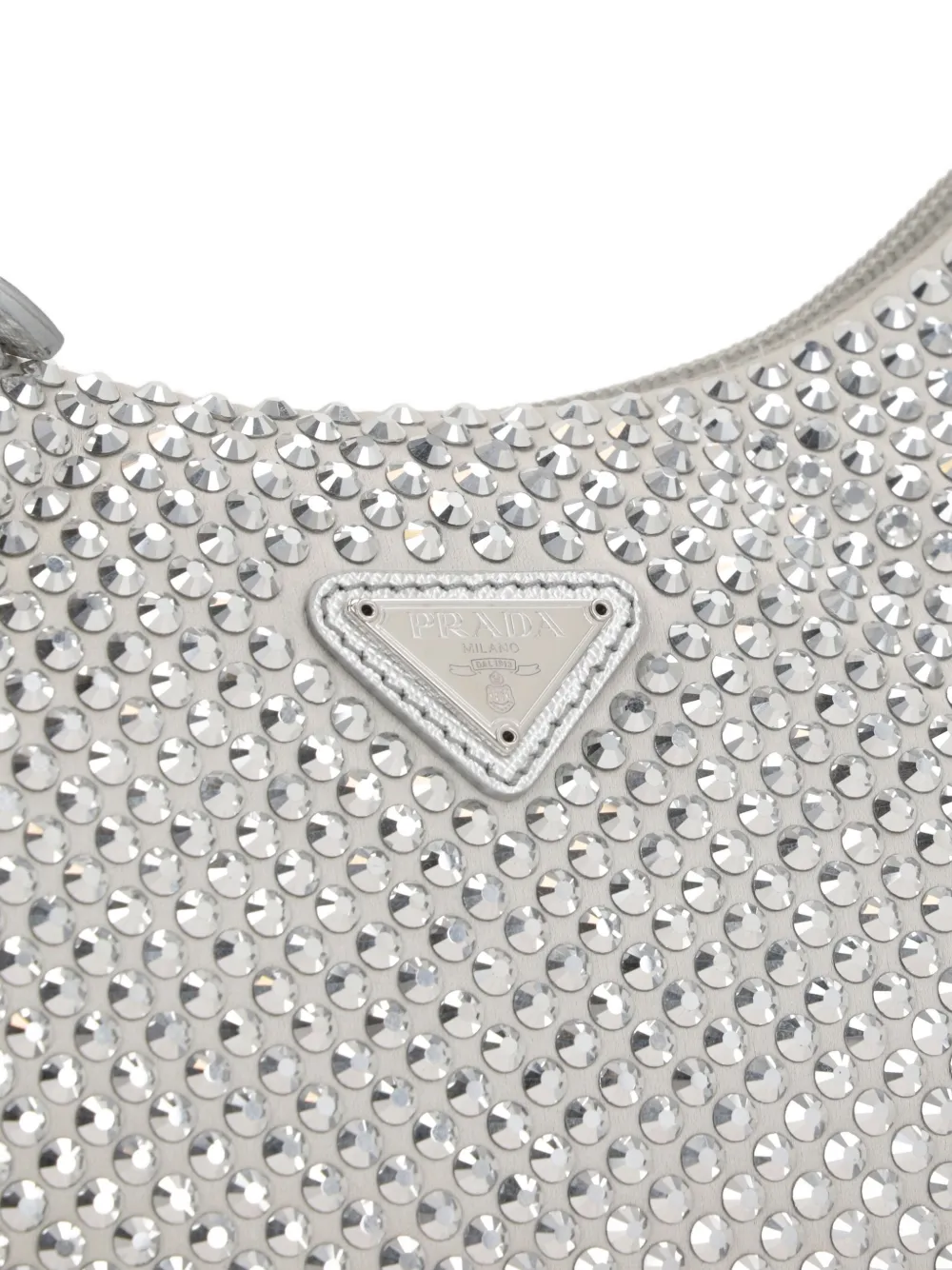 Prada crystal-embellished tote bag Zilver