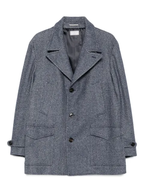 Brunello Cucinelli herringbone blazer