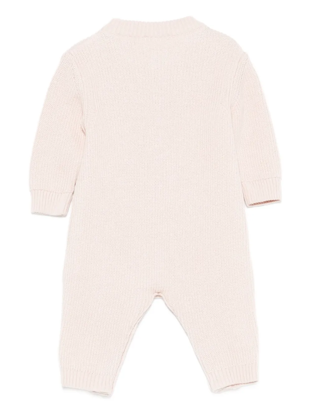 Elisabetta Franchi La Mia Bambina Geribbelde romper met knopenbies Roze