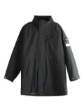 Stone Island logo-patch padded coat - Black
