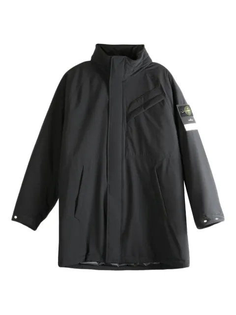 Stone Island logo-patch padded coat