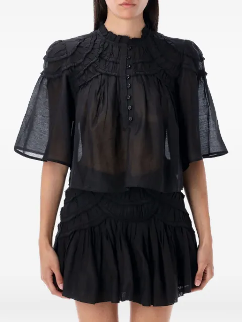MARANT ÉTOILE Carmen ruffled-frill blouse