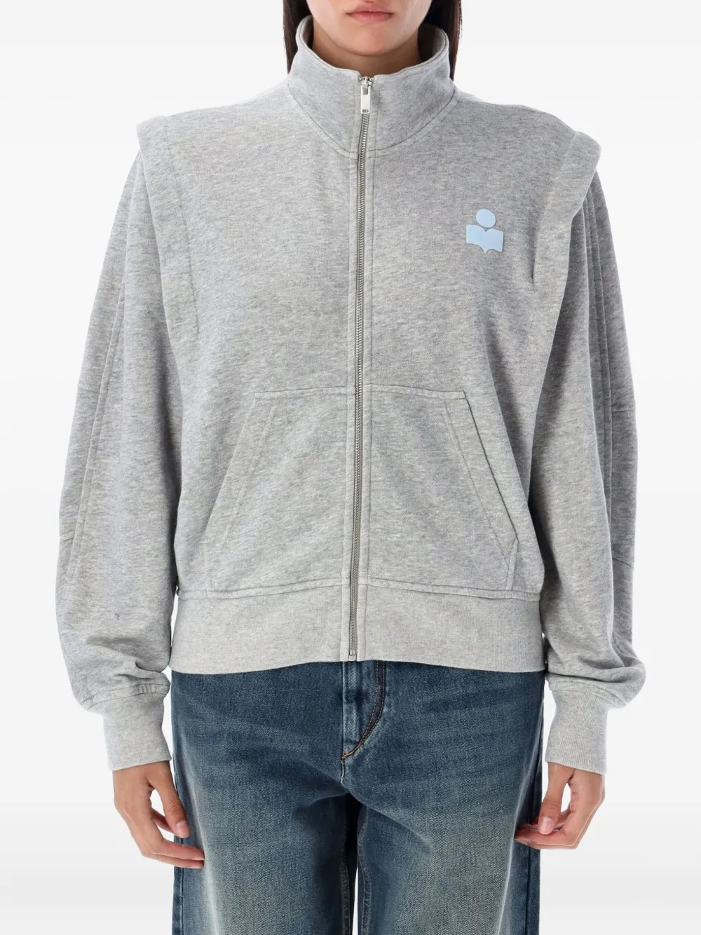 MARANT ÉTOILE Madilia zip-up sweatshirt - グレー MARANT ÉTOILE Madilia zip-up sweatshirt - グレー
