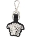 Versace Medusa Head leather keyring - Black