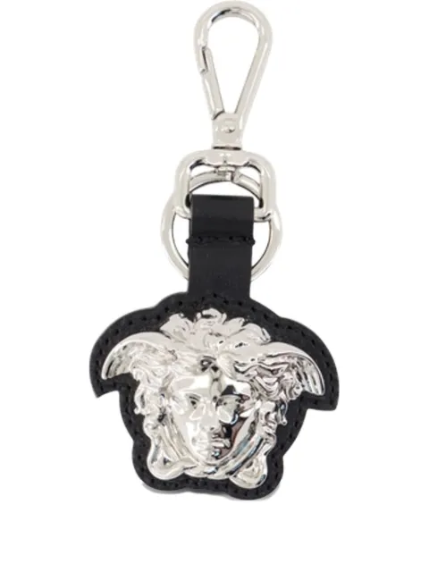 Versace Medusa Head leather keyring