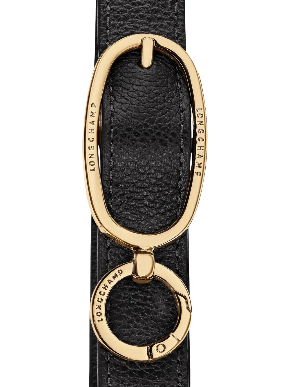 Longchamp Gewelfde schoudertas Zwart