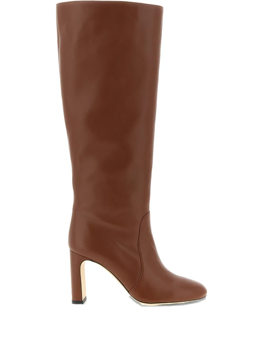 Stuart Weitzman 85mm Babette Tubo nappa leather knee-high boots Brown