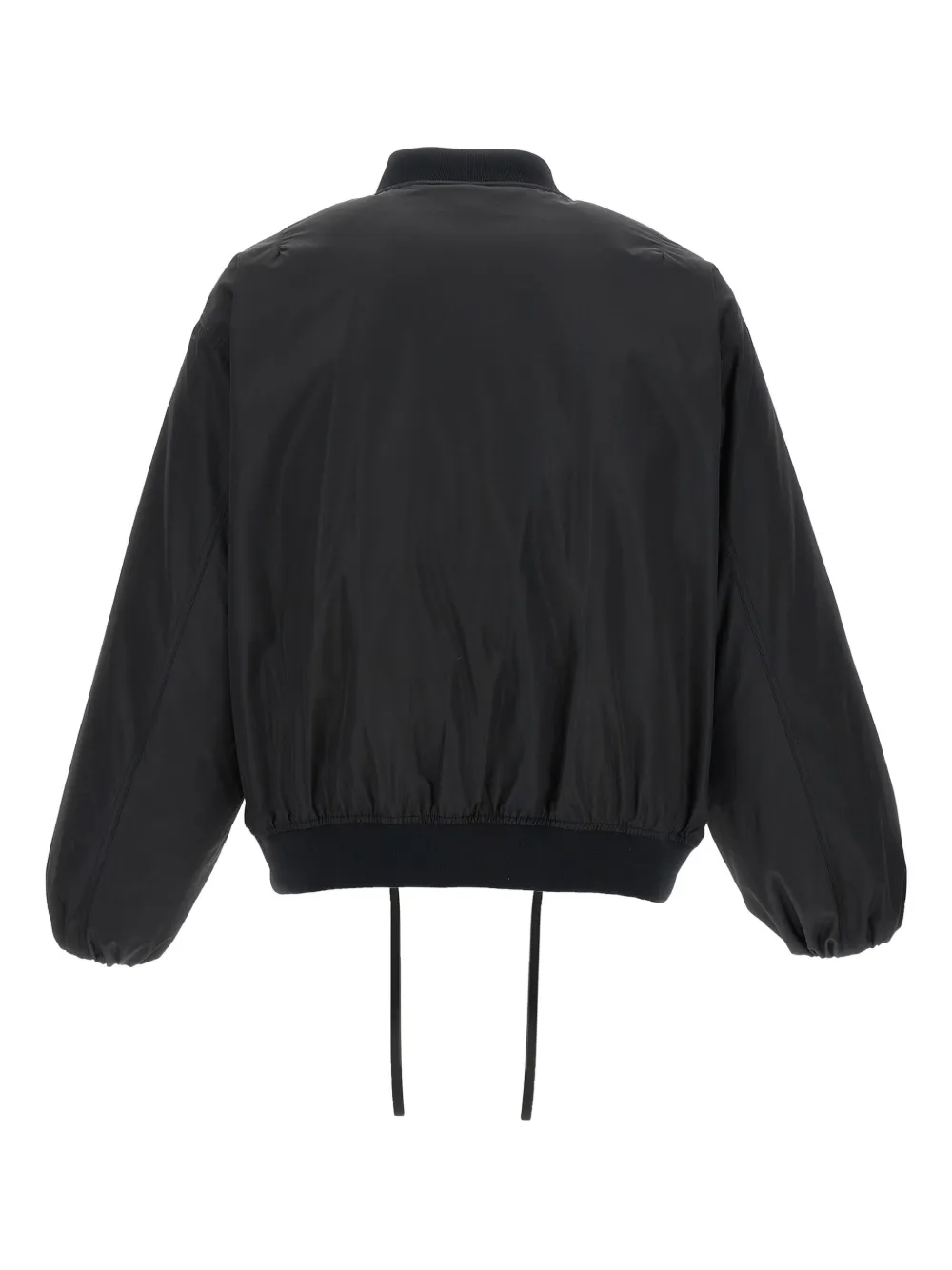 Jil Sander balloon-sleeve bomber jacket Zwart