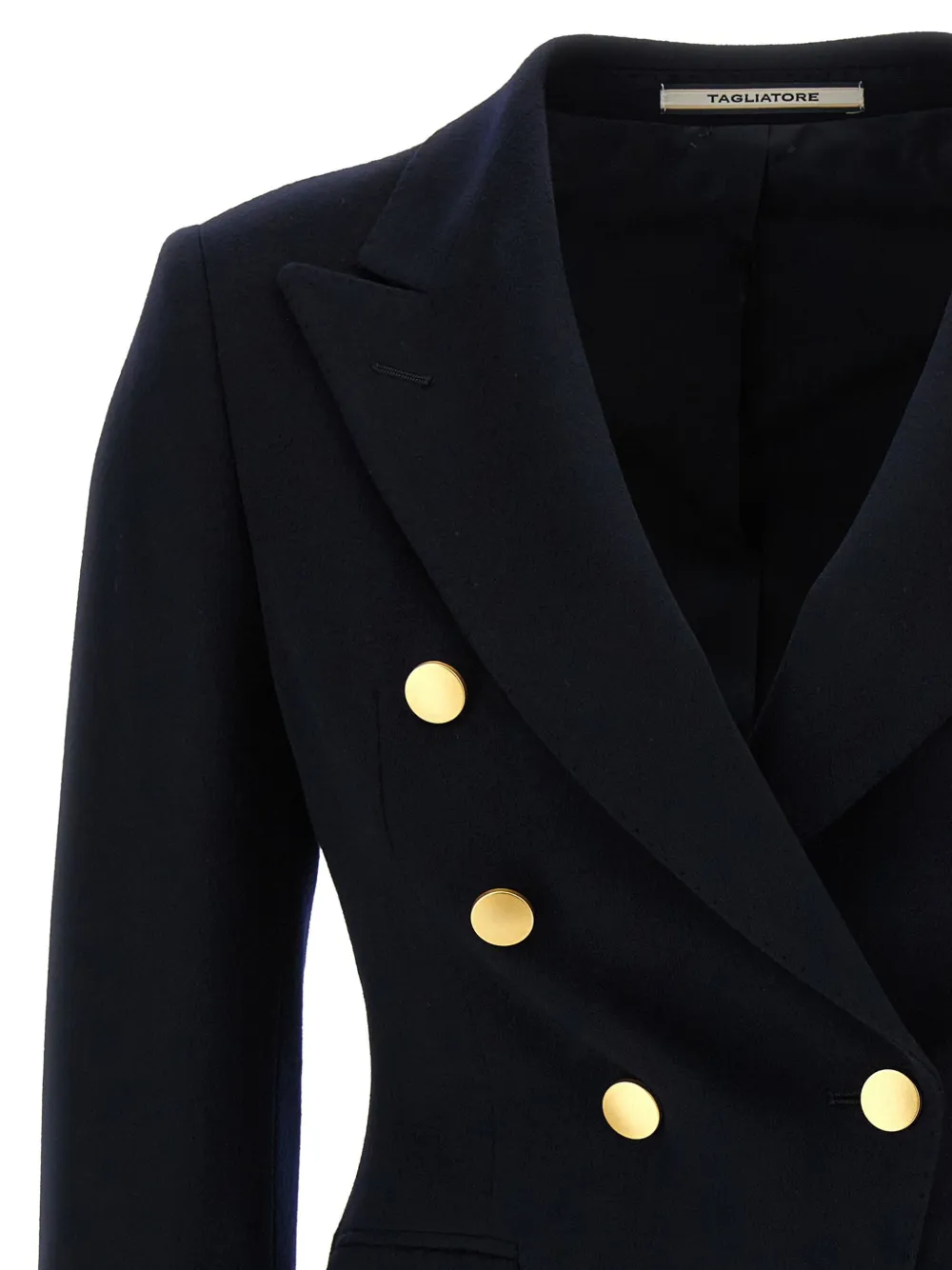 Tagliatore Blazer met dubbele rij knopen en puntige revers Blauw
