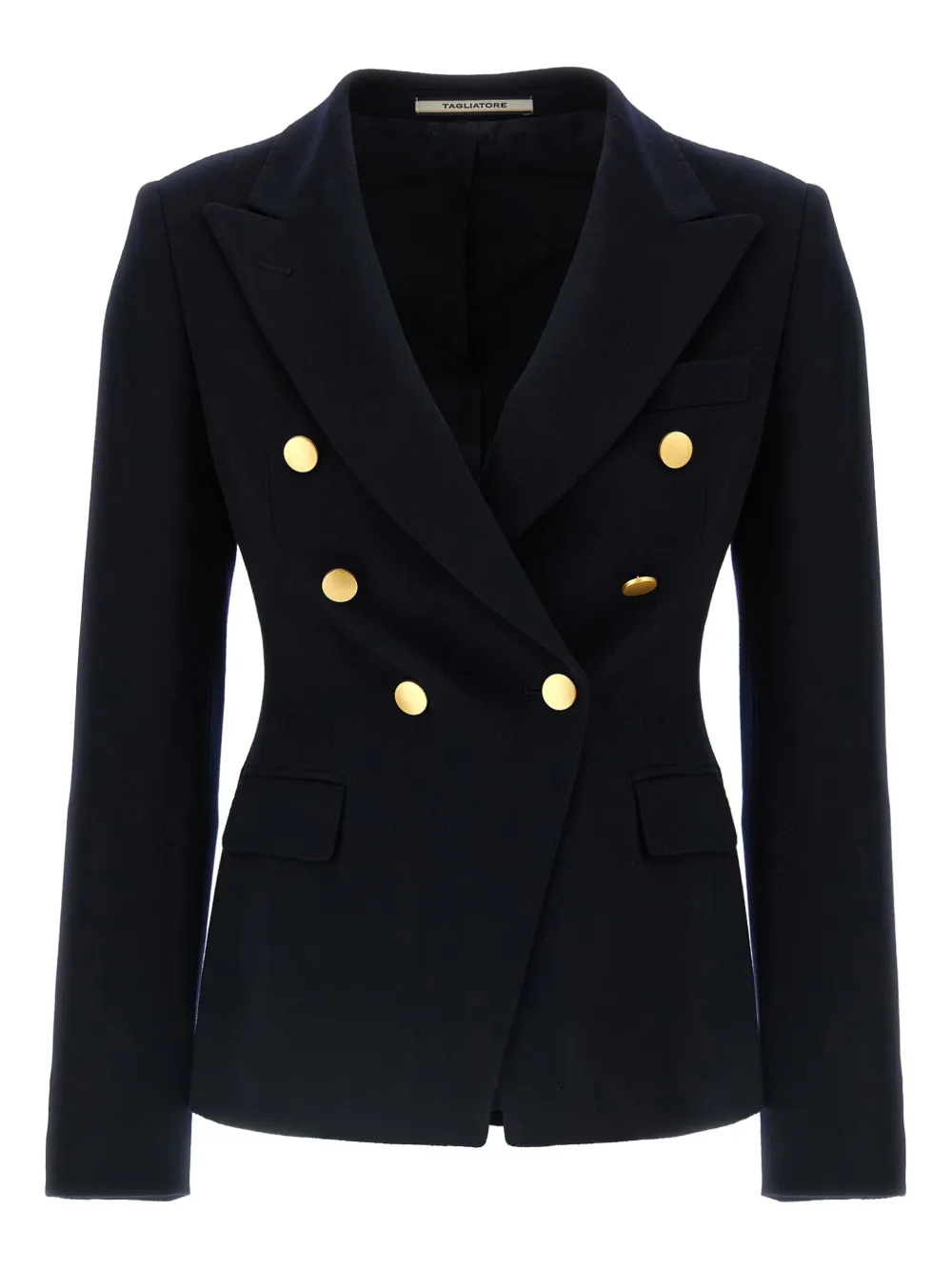 Tagliatore double-breasted peak-lapels blazer Blauw