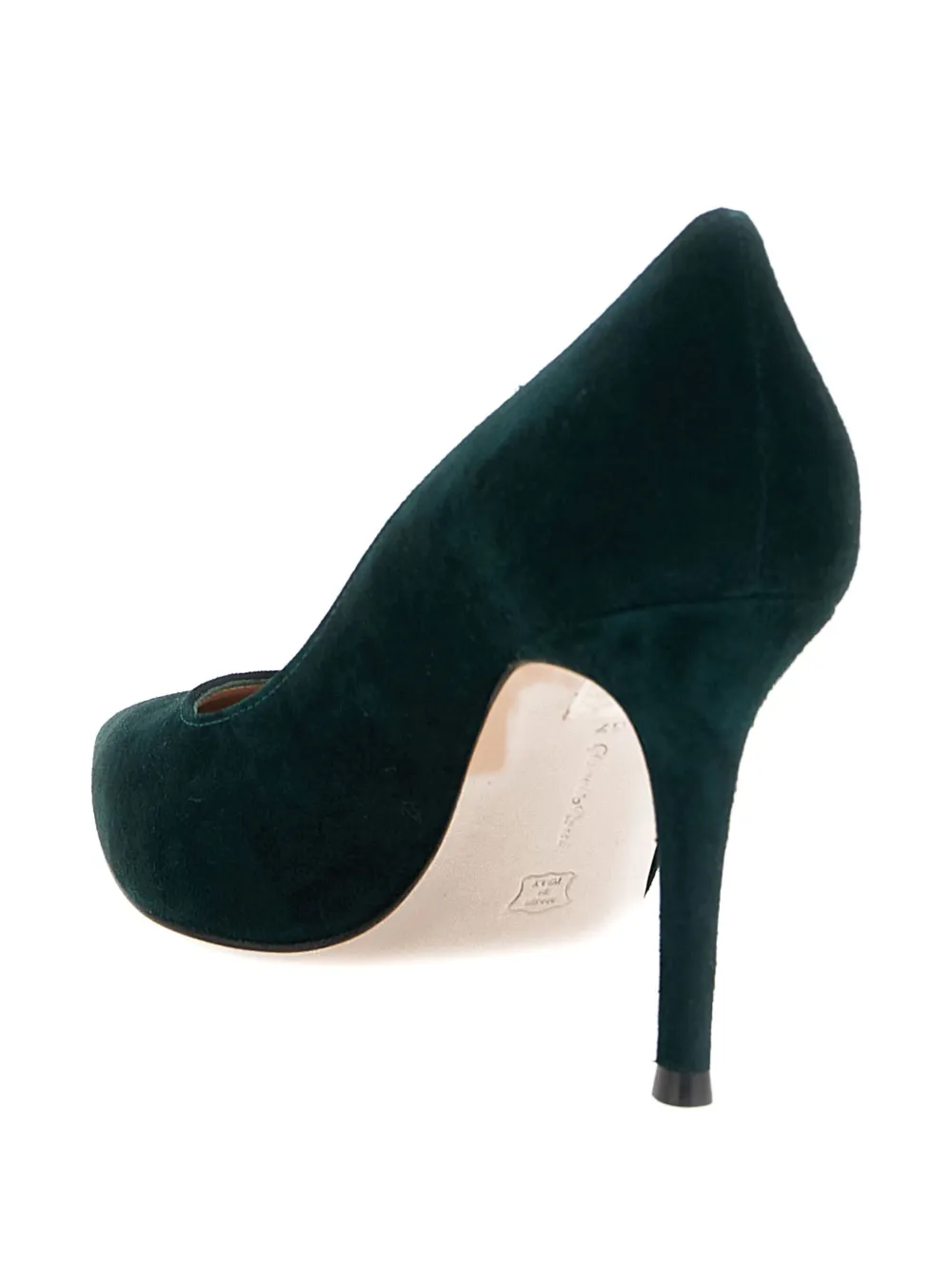 Gianvito Rossi 85mm Texas suede pointed pumps Green