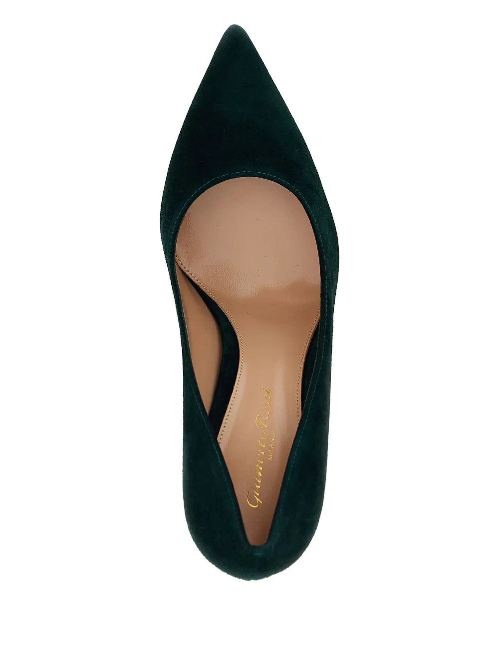 Gianvito Rossi 85mm Texas suede pointed pumps Green