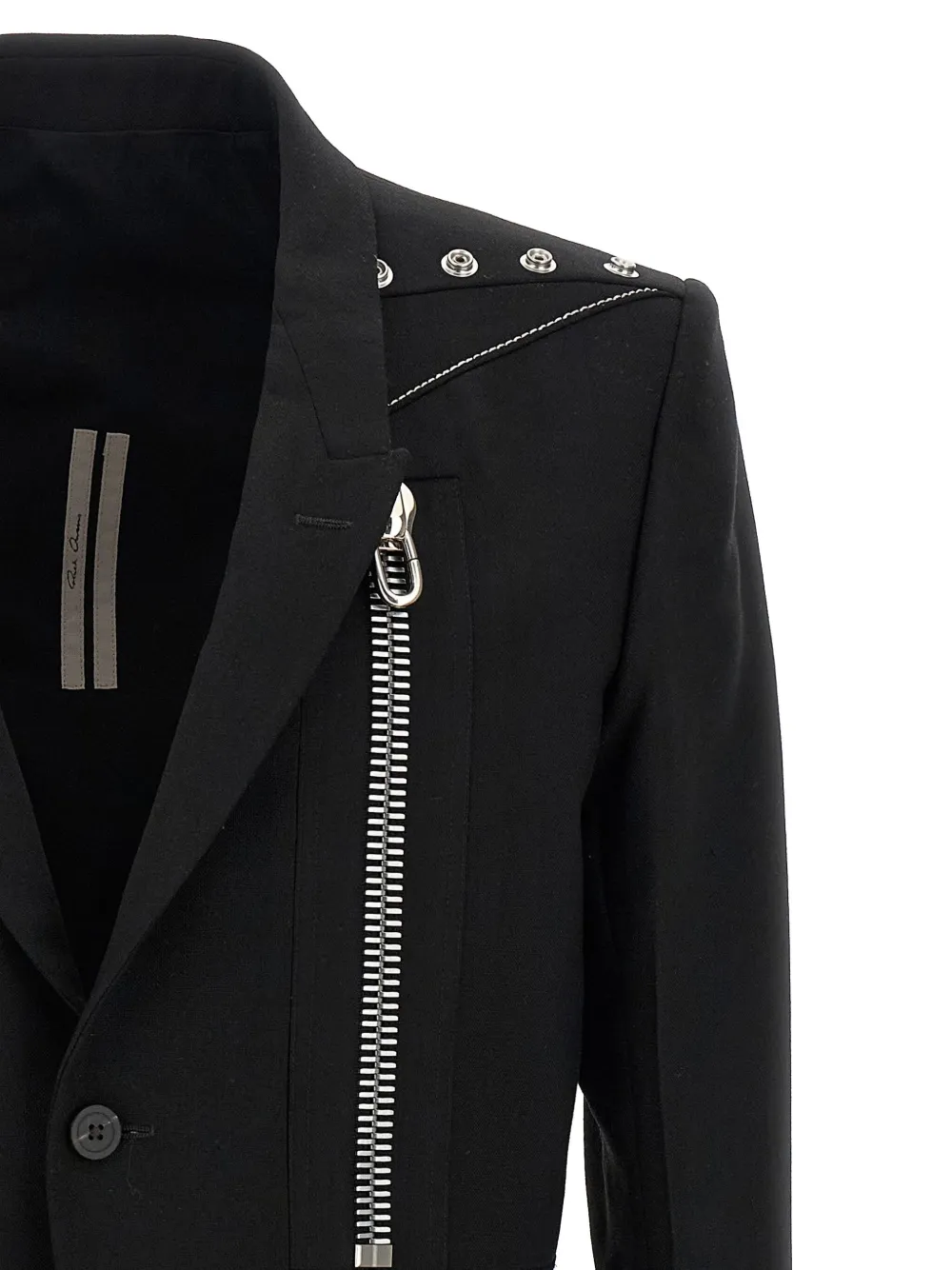 Rick Owens Alice zip-detail jacket Zwart