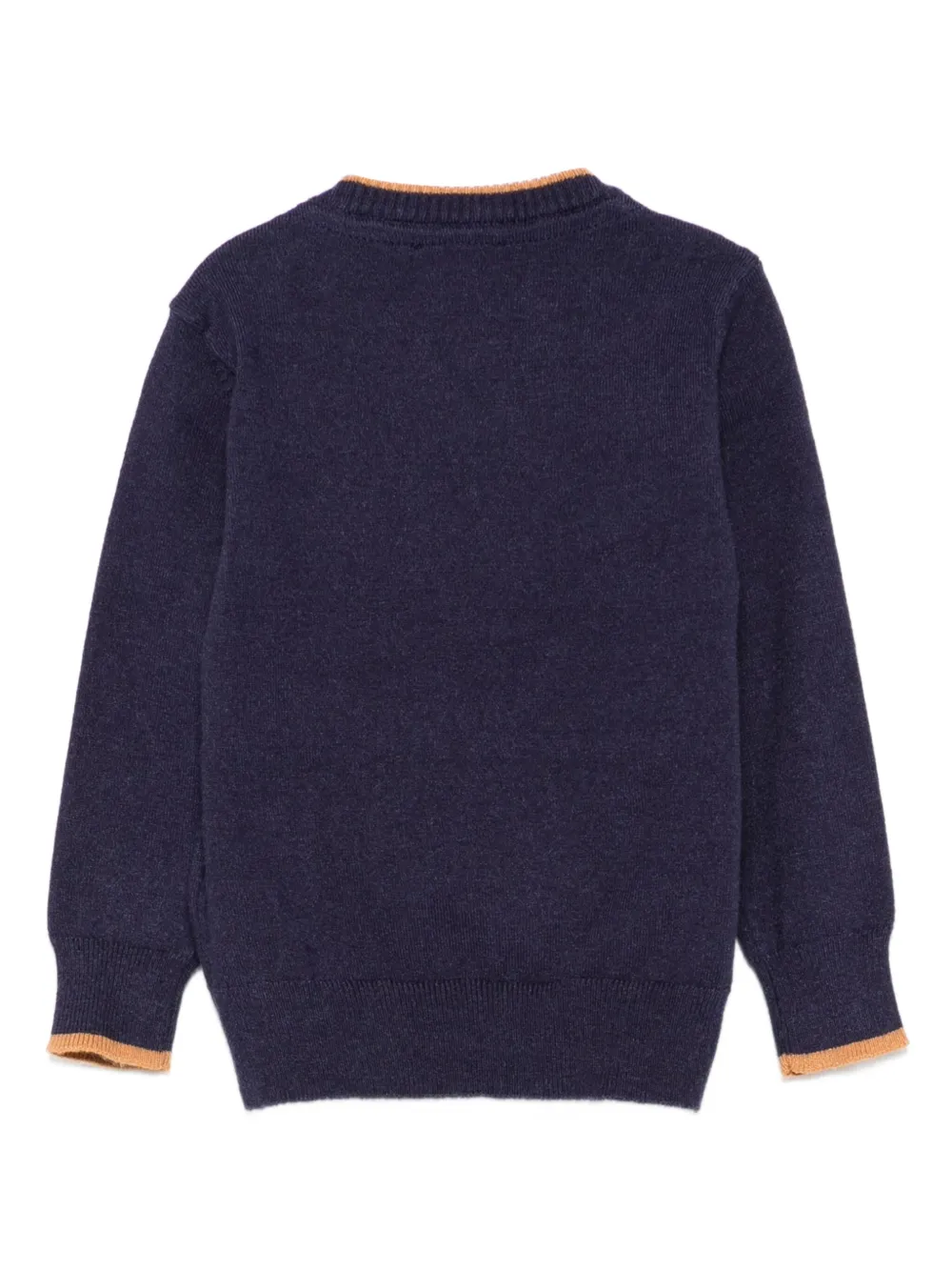 TRUSSARDI JUNIOR striped-detail sweater Blauw