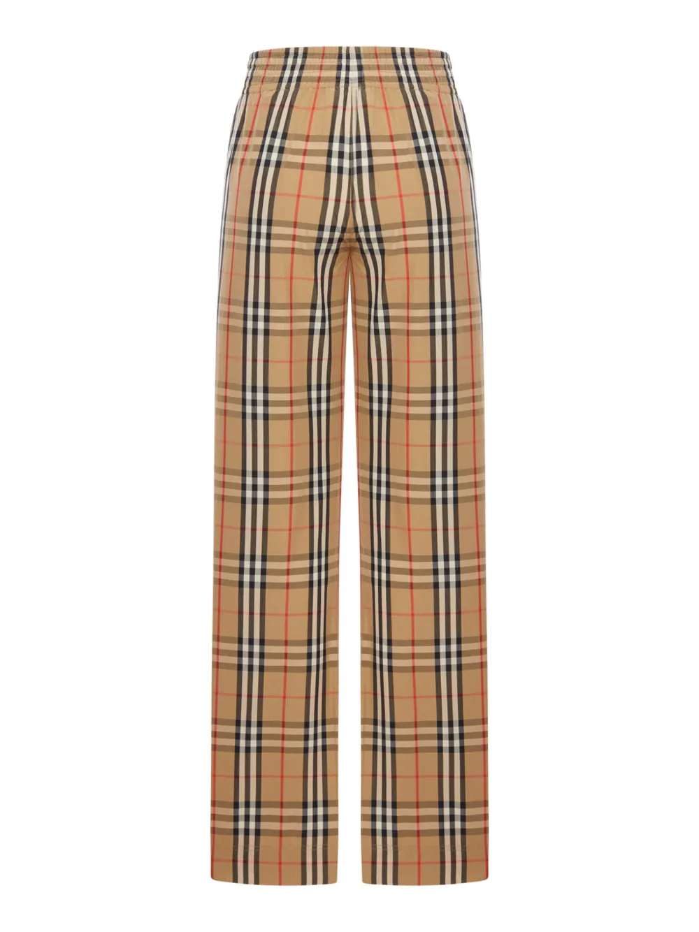 Burberry check elasticated-waist trousers Beige