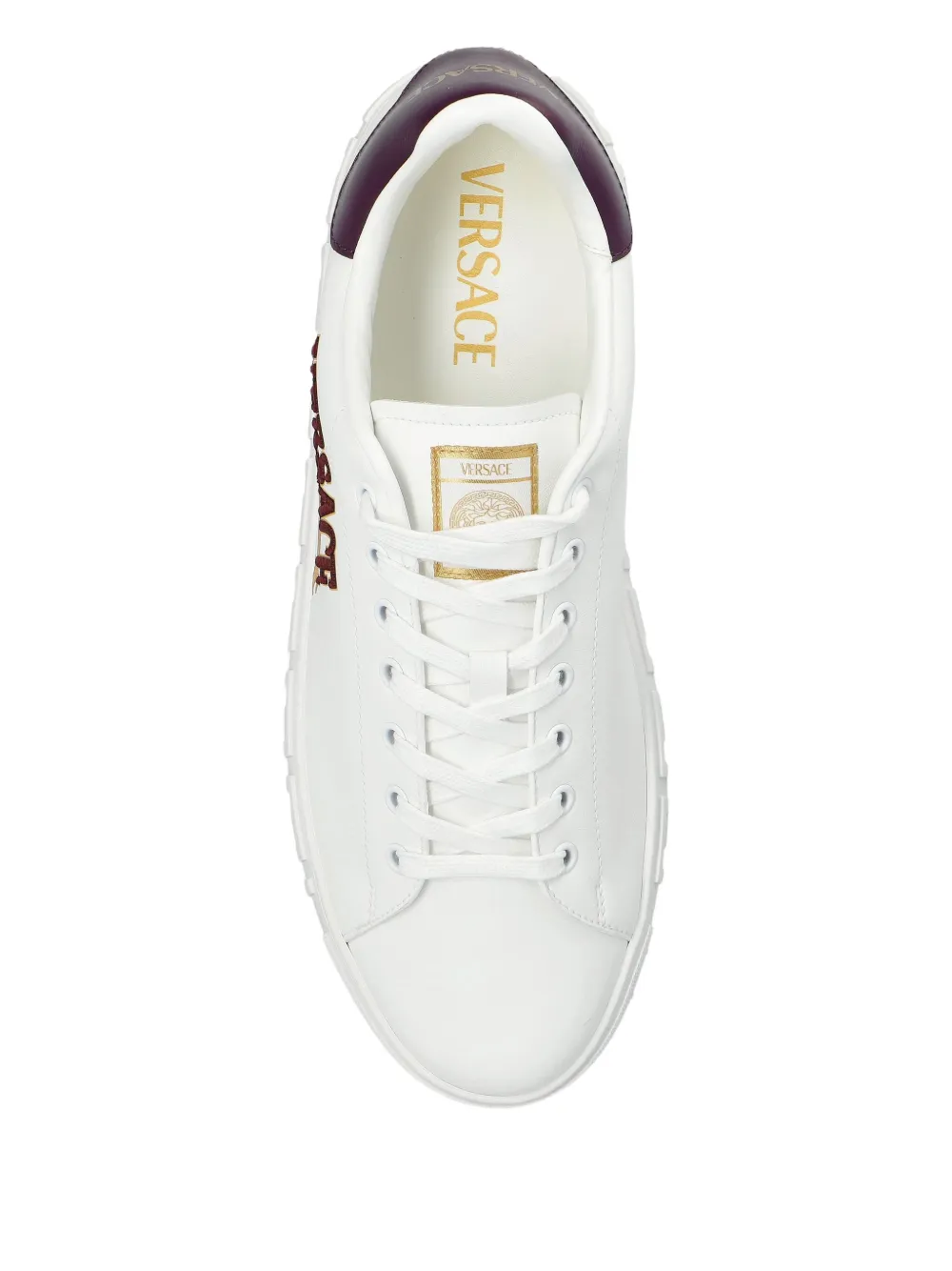Versace logo-embroidered sneakers White