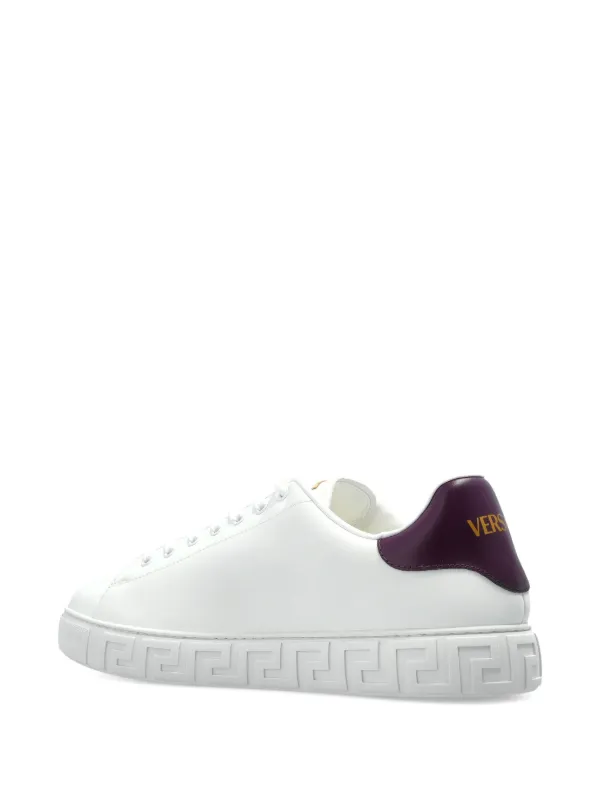 Versace logo-embroidered Sneakers | White | FARFETCH