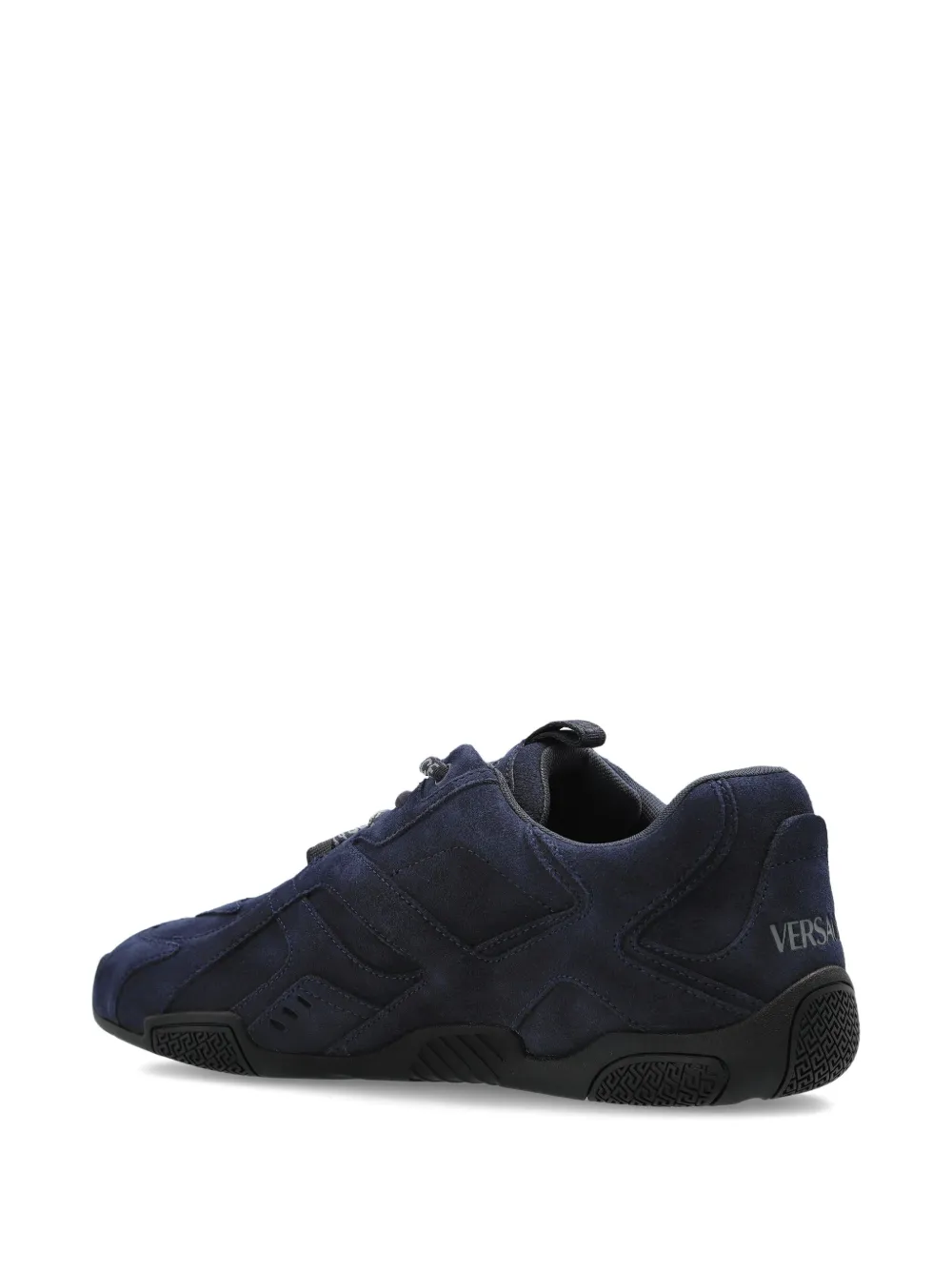 Versace Galaxia lace-up suede sneakers Blue