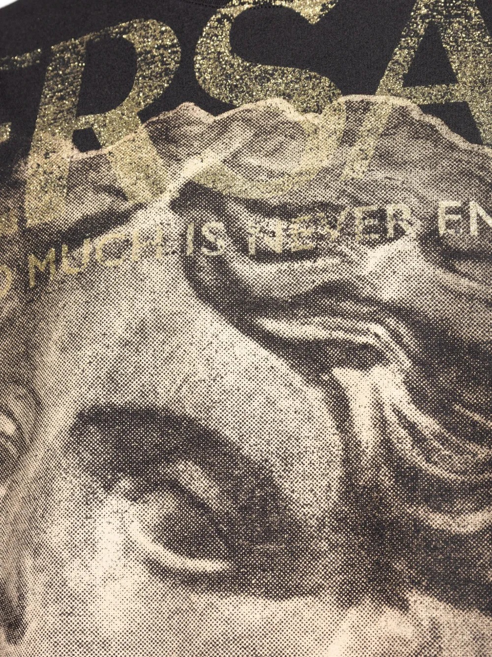Versace Medusa Head T-shirt met print Zwart