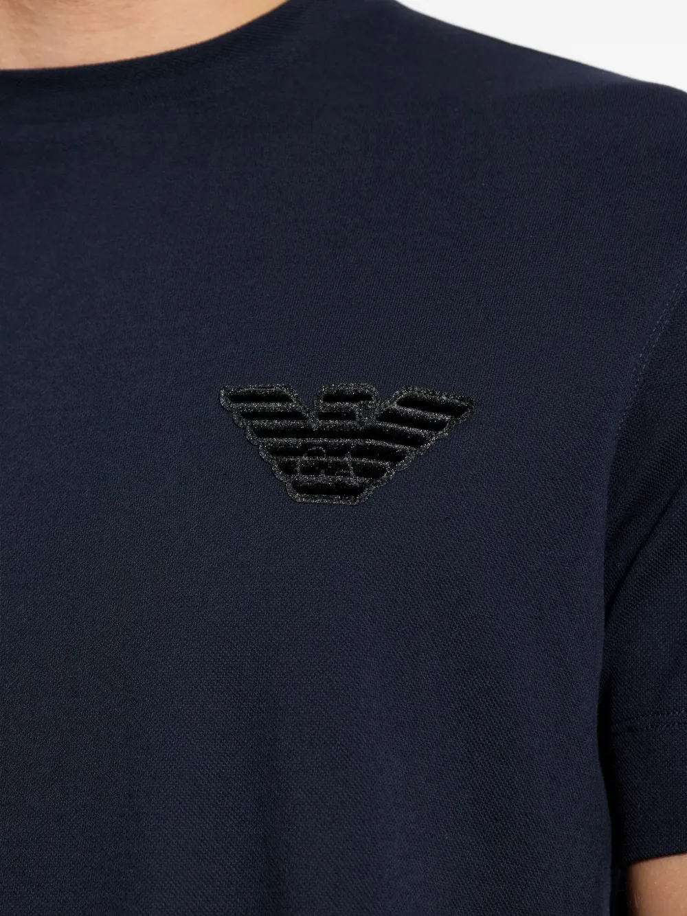 Emporio Armani T-shirt met logo Blauw