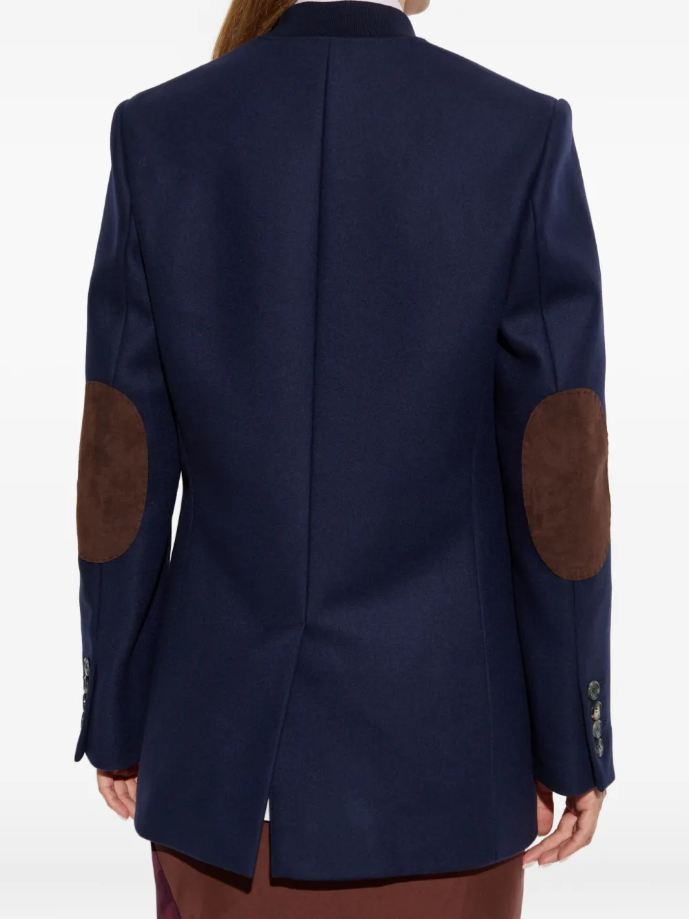 Moschino Long Sleeve Blazer In Blue