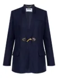 Moschino elbow-patch blazer - Blue