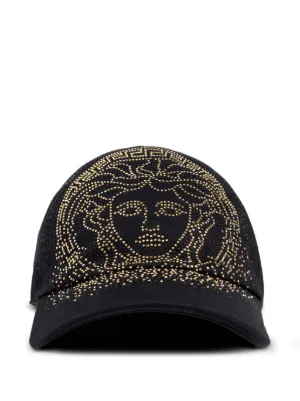 Versace Kids medusa-embellished Baseball Cap | Black | FARFETCH