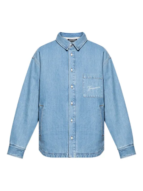 Jacquemus embroidered pocket denim shirt