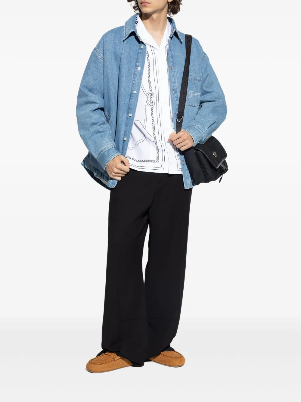 Jacquemus embroidered pocket denim shirt | Denim Jackets | Image 2