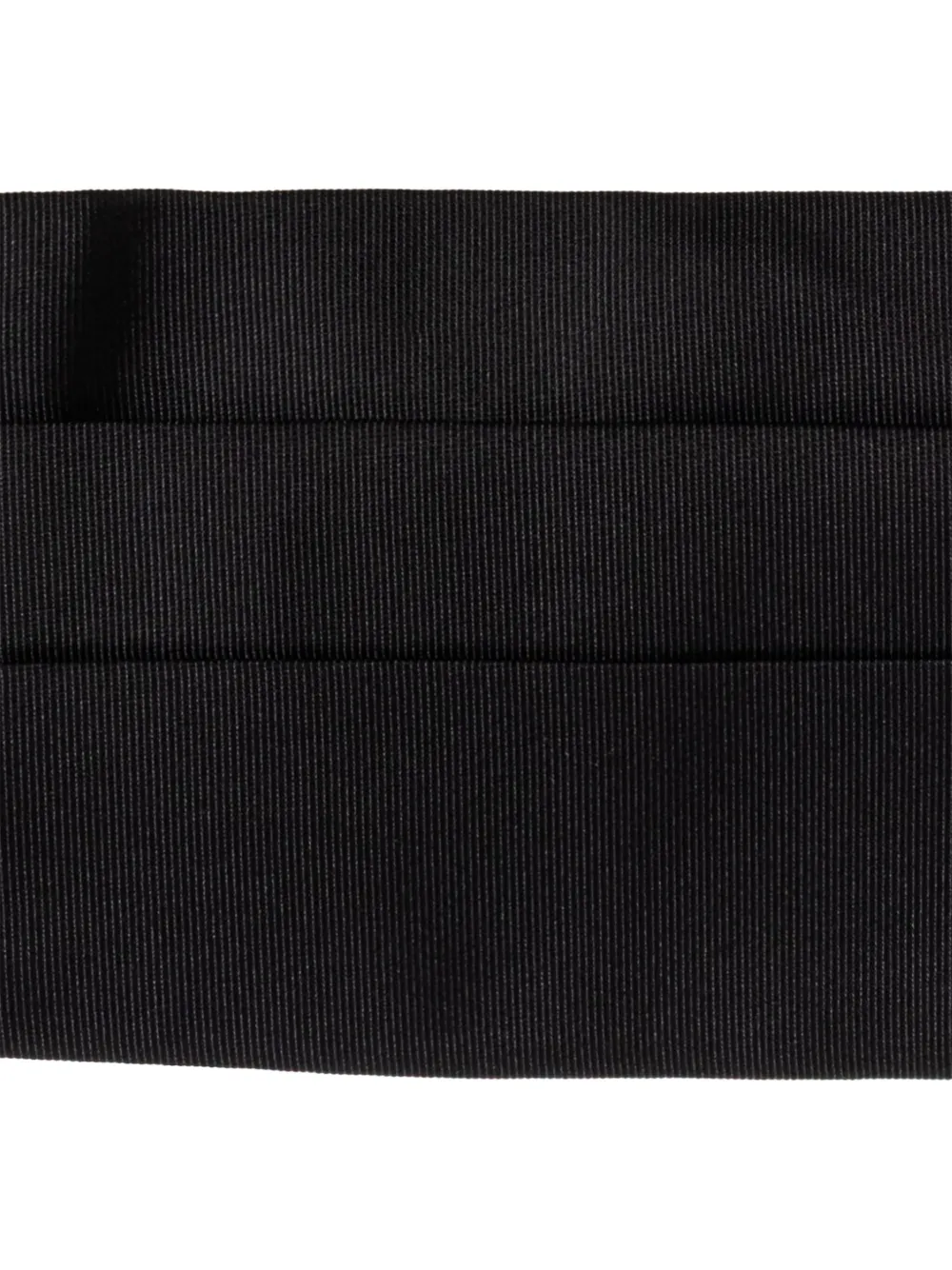 Giorgio Armani silk tuxedo cummerbund Zwart