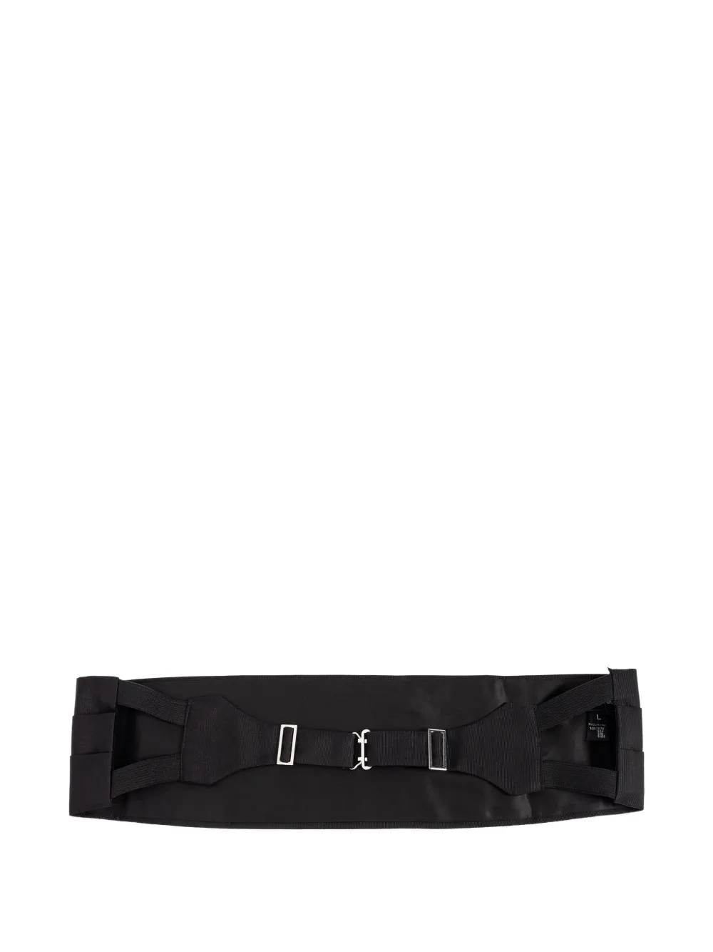Giorgio Armani silk tuxedo cummerbund Zwart