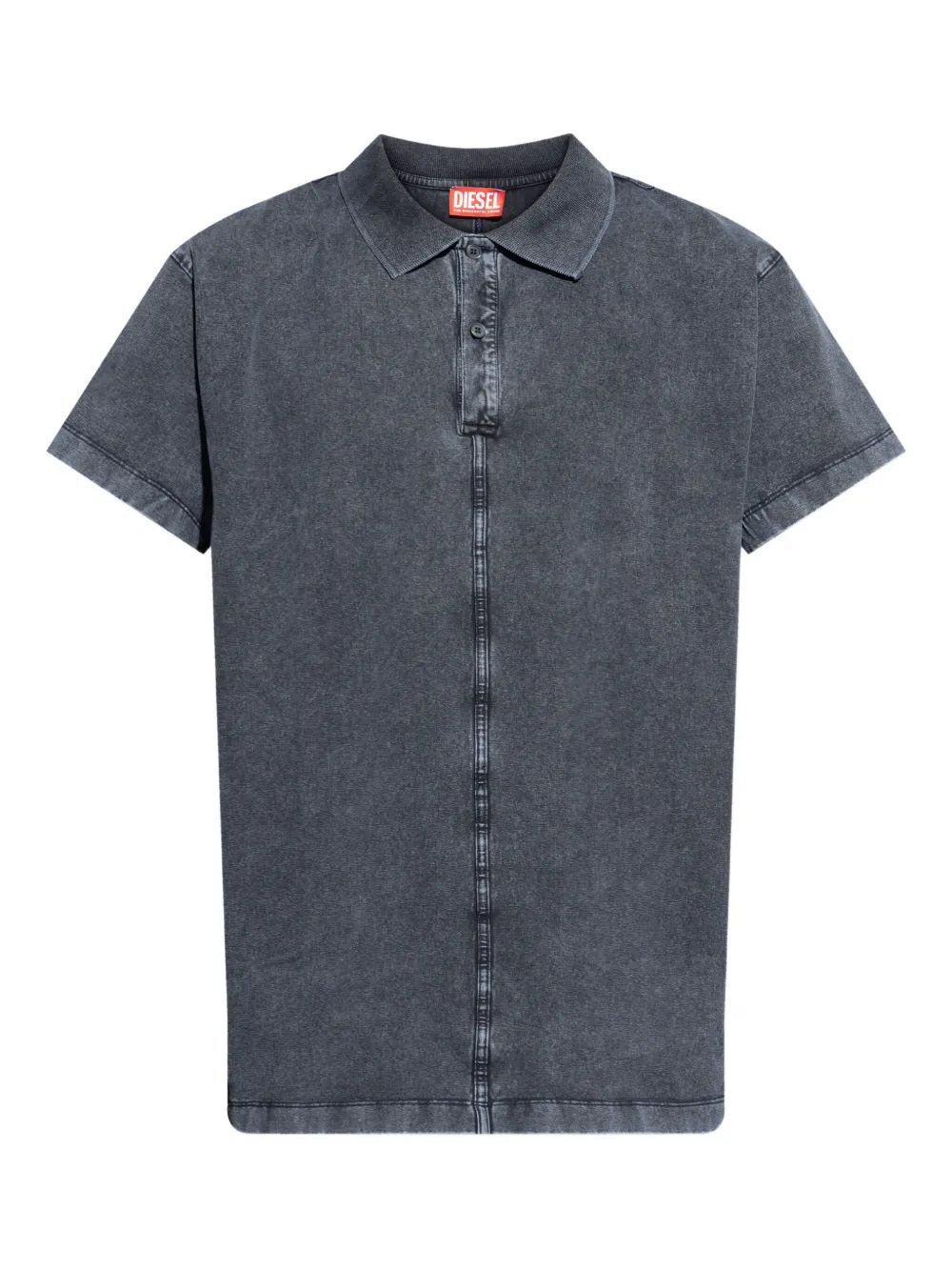 Diesel T-Nomely poloshirt met knoopsluiting Zwart